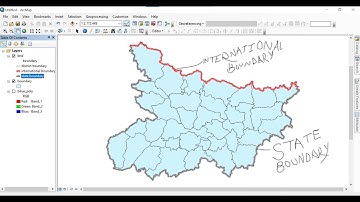 #how to split and merge international, state or district boundary #gis