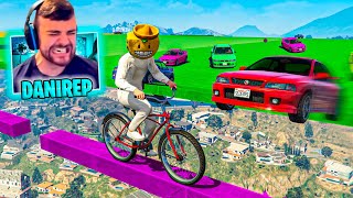 CORRE O TE ATROPELLO EN BICI! LA JUGADA MAS INESPERADA DE MI VIDA!! - GTA 5 ONLINE