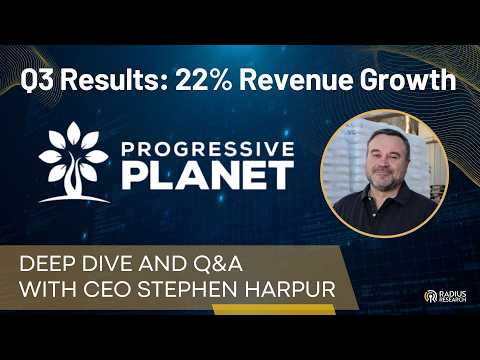 Progressive Planet (PLAN) CEO Steve Harpur &amp; CFO Halsey-Brandt: Q3 Revenue +22% &amp; Adj EBITDA +46%