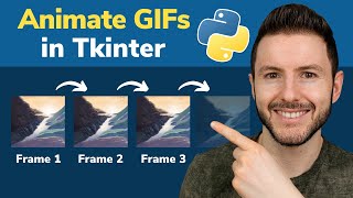 How to Display and Play a GIF File in Python Tkinter GUIs | Run and Animate GIFs in Python