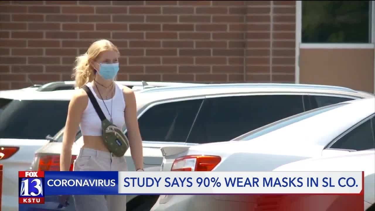 SL County observed people wearing face coverings in public and found over 90% compliance