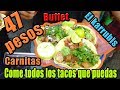 Buffet de Carnitas El Karrubis + Refrescos y quesadillas ilimitadas 47 pesos