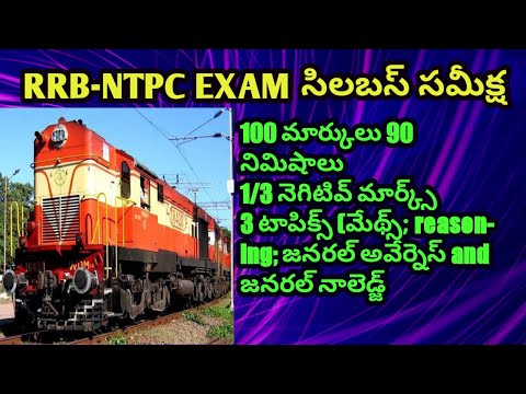 RRB NTPC Syllabus video