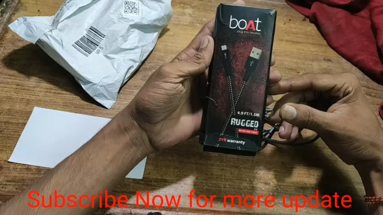 brainded unbreakable micro usb data cable amazone Lighting Deal  Rs.129 Usb cable Details unboxing