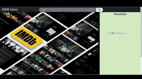 IMDB Clone app using HTML CSS and JS || Coding Ninjas Skill test ||