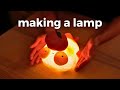 I made a goldfish lamp with polymer clay  cozy sculpting process studiovlog