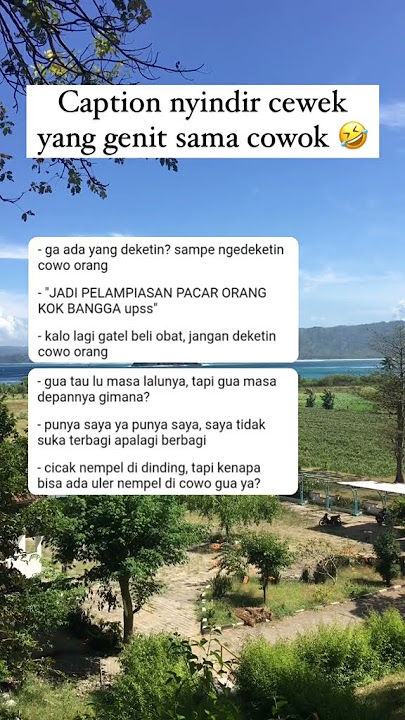 Caption Nyindir Cewek Yang Genit Sama Cowoknya!
