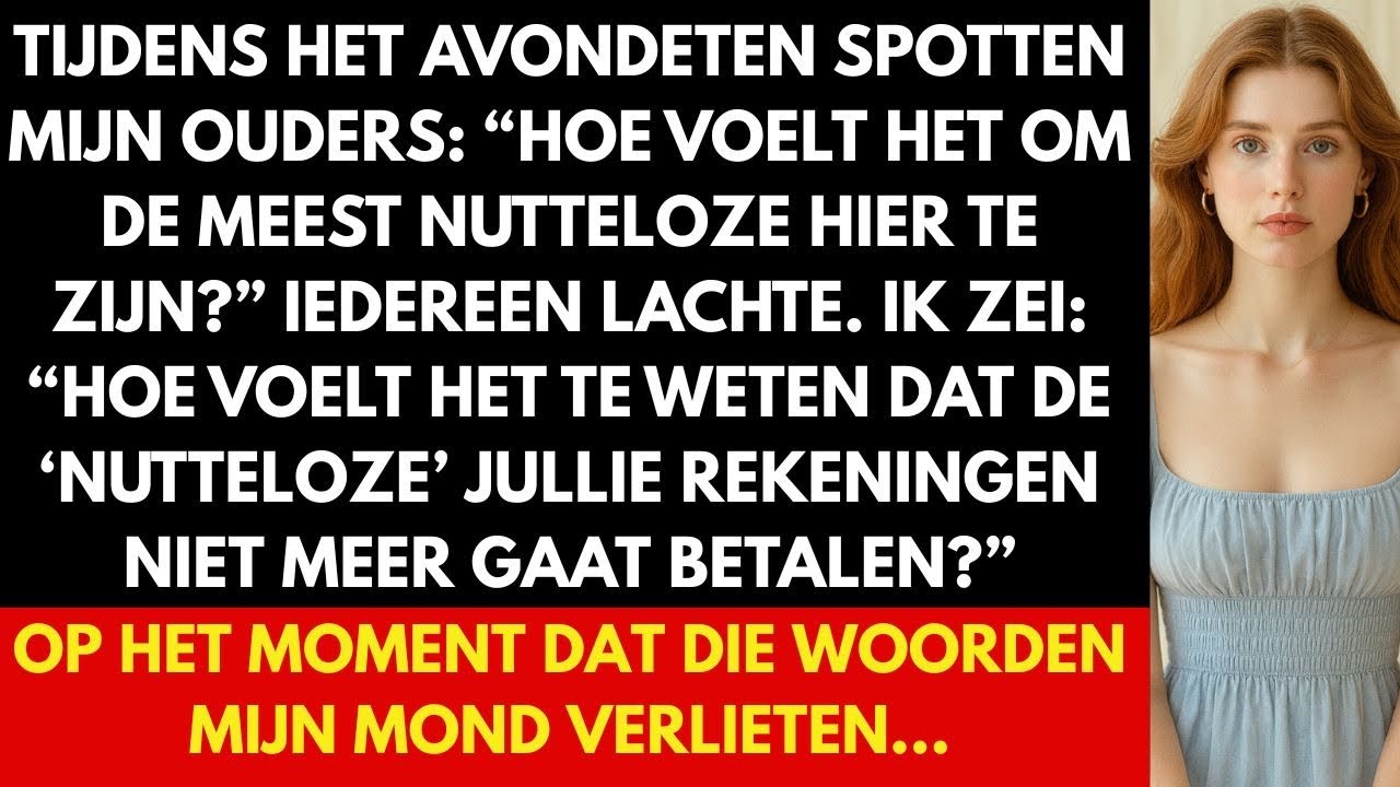 “Mijn ouders vroegen: ‘Hoe voelt het om nutteloos te zijn?’ Ik stelde één vraag…”