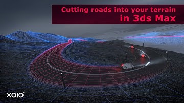 How to cut Roads into a Terrain - 3ds Max (Part 1)