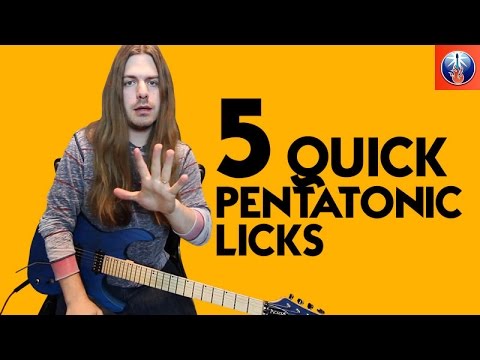5 Quick Pentatonic Licks - Quick and Dirty Pentatonic Licks You Can Use Now