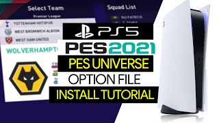 [TTB] PES 2021 PES UNIVERSE OPTION FILE INSTALL TUTORIAL FOR PS5 | Fresh Install for V3