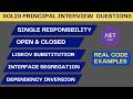 SOLID Principles Interview Questions | Explained with C# Real Example