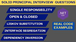 SOLID Principles Interview Questions | Explained with C# Real Example