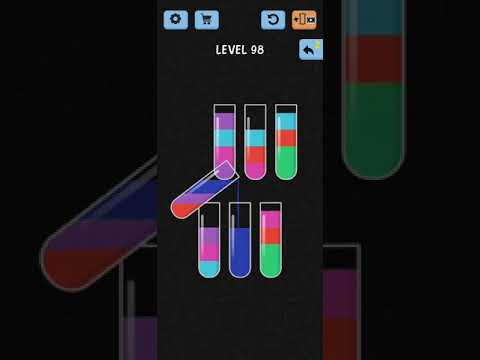 Water Color Sort Level 98 Walkthrough Solution iOS/Android