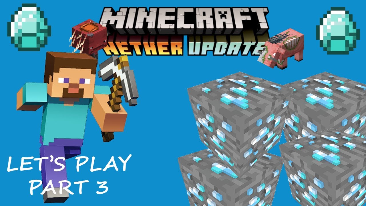 Minecraft: Survival Let's Play Ep3 - Trying To Find Diamonds 1.16.1 ...