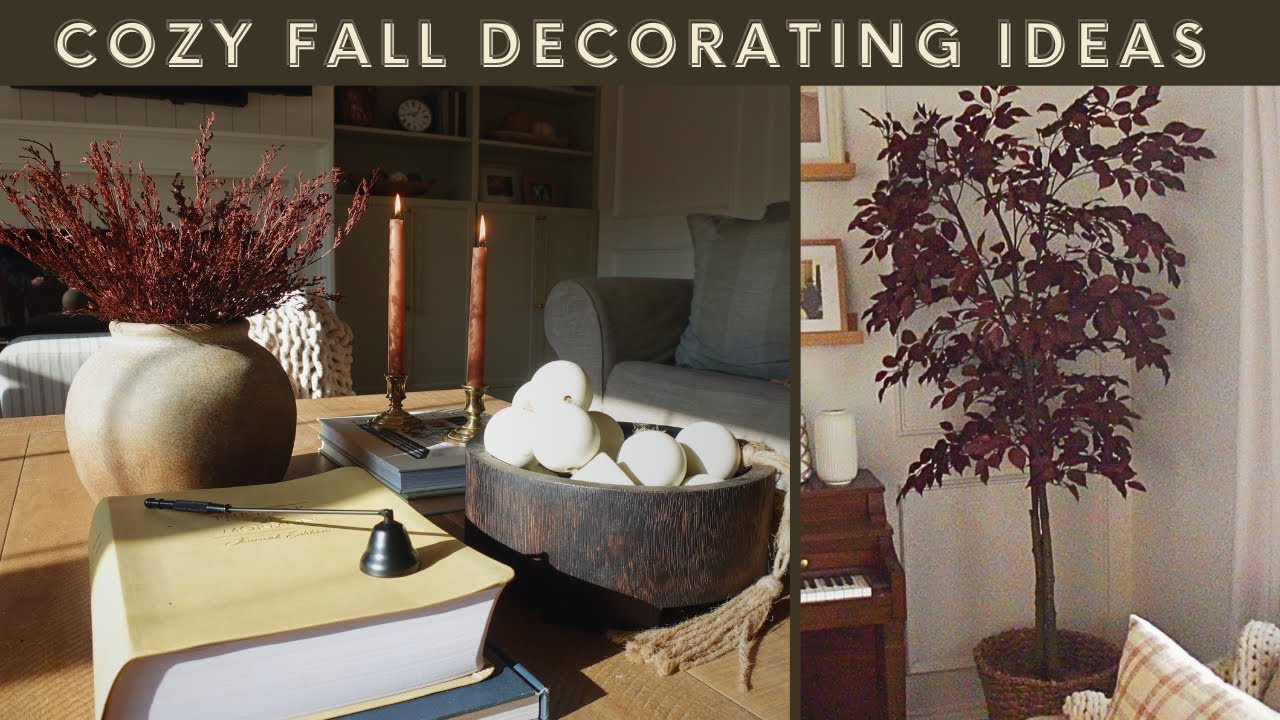 COZY FALL DIY & DECORATING IDEAS + SHOP WITH ME | STYLING NEUTRAL FALL DECOR