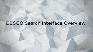 Celebrity EBSCO Search Interface Overview Wealth