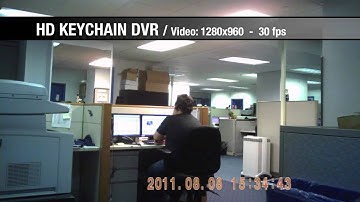 HD Keychain Video Recorder Footage