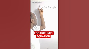 Solving a Logarithmic Equation  #logarithmicequations #gpadlearnmaths #stem #equation