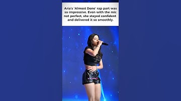 Even with mic issue Aria STILL delivered 🔥 #xin #kpop #aria #fyp