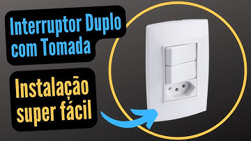Instalação de Interruptor Duplo com Tomada