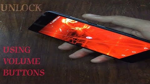 How to unlock your device using volume buttons.