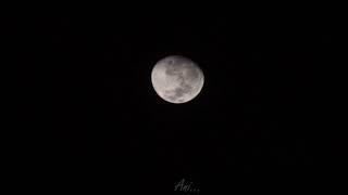 Midnight Moon With Clouds