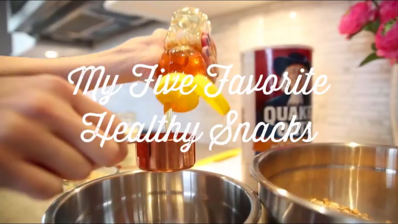 HEALTH | 5 Of My Favorite Healthy Snacks! - YouTube