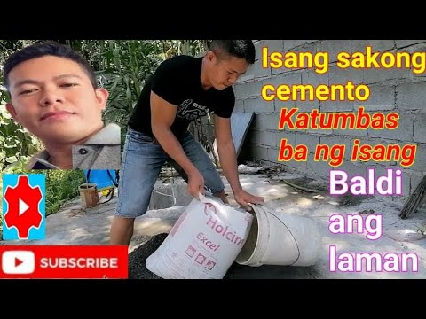 Video: Gaano karaming semento ang kailangan kong punan ang isang 5 galon na balde?