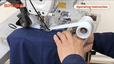 SiRUBA C007KP- W532 Tubular Jacquard Elastic Waistband Attaching With right Side Fabric Trimmer