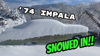 **&#39;74 Impala derby car SNOW retrieval**