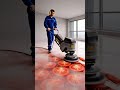 Modern Room with Transparent Epoxy Floor and Tomato Pattern #epoxyart #design #home #bedroomdesign