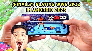 (FINALLY) PLAY WWE 2K22 WITH MY SUBSCRIBER 😍 !! WWE 2K22 GAMEPLAY 2023 !! WWE 2K22 AJ STYLE VS EDGE screenshot 3