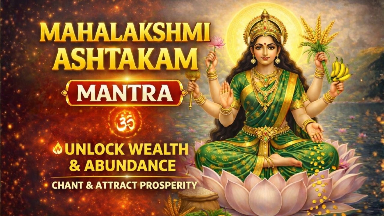 SRI MAHALAKSHMI ASHTAKAM 🪔 | Attract Wealth, Prosperity & Abundance | Powerful Lakshmi Mantra 💰✨