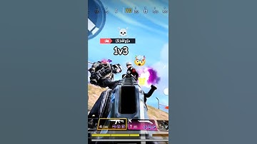 1v3 clutch☠️ squad finished 🤯