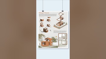 How to create architectural presentation board | Photoshop illustration & composition for Architects