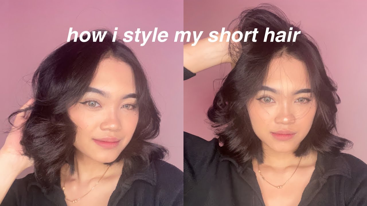 TUTORIAL NYATOK RAMBUT PENDEK ala salon pake hair curler otomatis!!