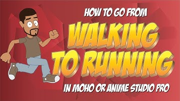How to create a walk cycle and transition it to a run cycle in Anime Studio or MOHO 12