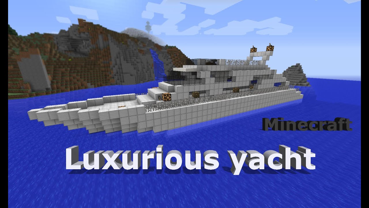 How to build an awesome YACHT in Minecraft - YouTube