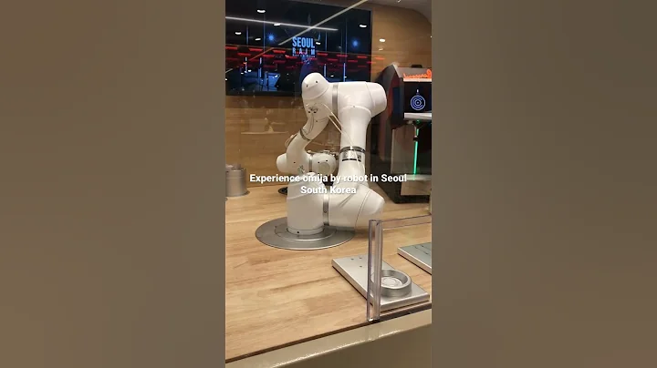 Doosan coffee mixing robot