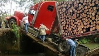 Dangerous Idiots Fastest Biggest Logging Wood Truck, Dump Truck & Heavy Equipment Truck Fails Skills