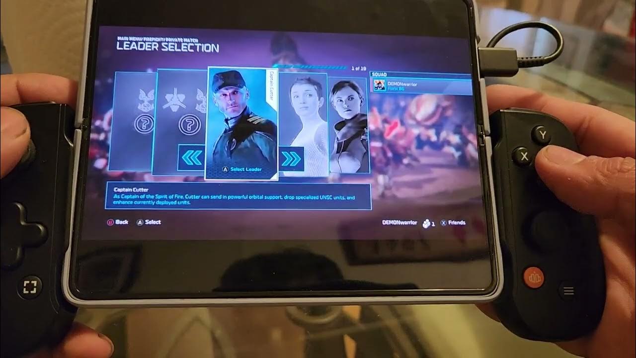 backbone controller on z fold 3 YouTube