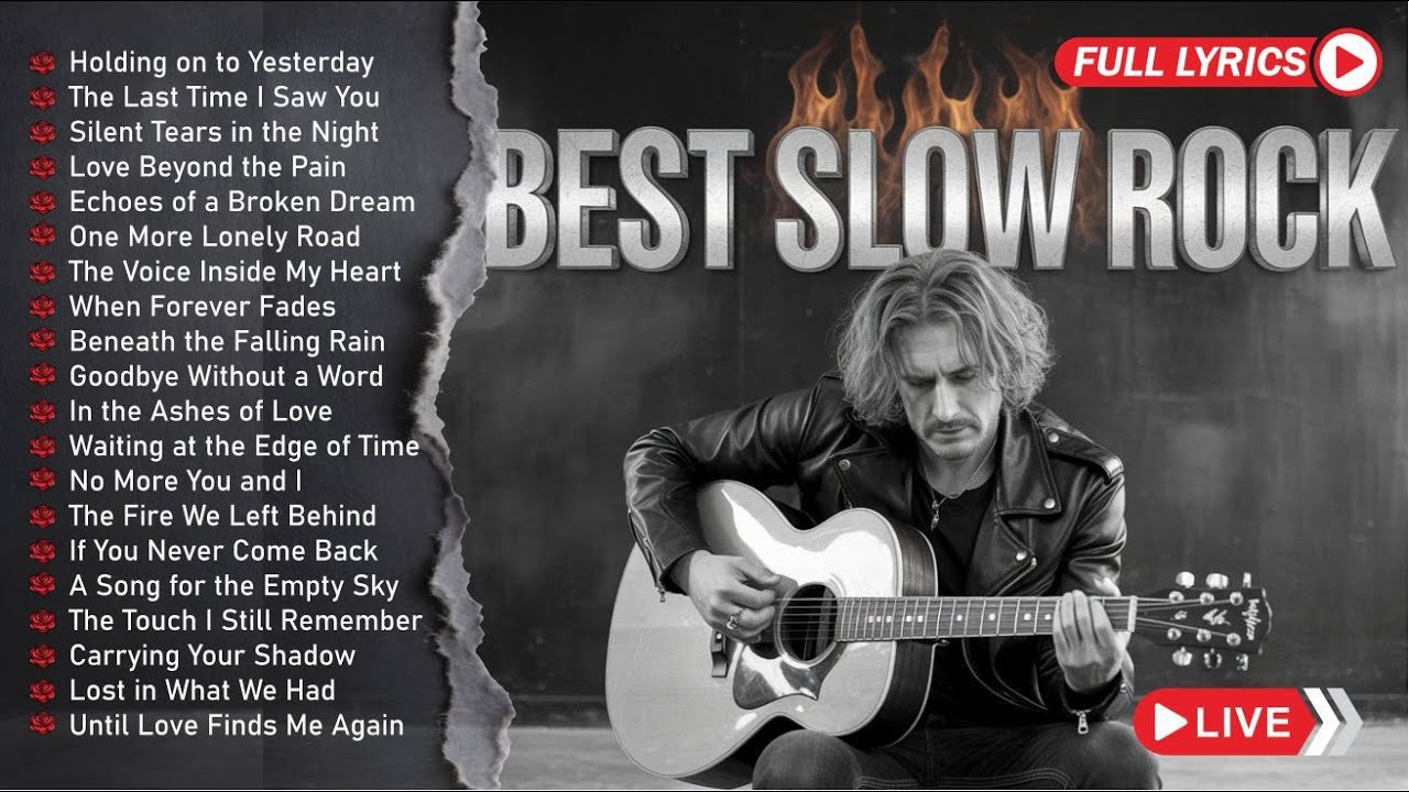 Relaxing Playlist | Epic Emotional Power Rock Ballad 🎸 Slow Rock • Blues Rock • Gothic Vibes