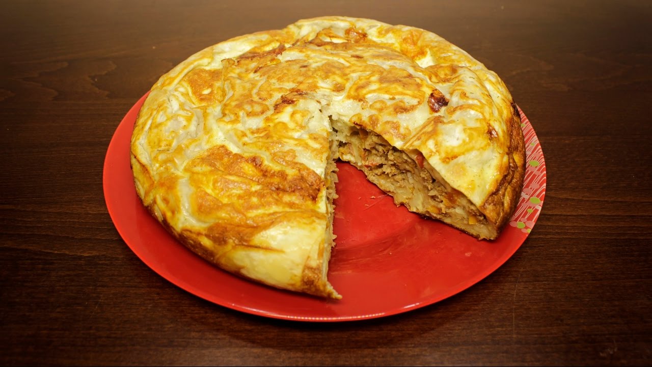 Пирог На Сковороде Фото