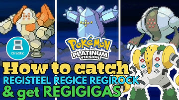 How to catch Regirock,Regice & Registeel in Pokemon Platinum | How to get Regigas