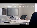 WFH DIARIES | Minimal desk setup & A typical day in my 60hr work week