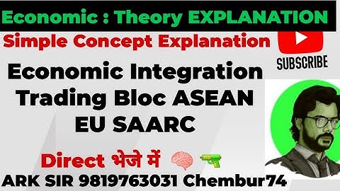 ECONOMIC integration Trading Bloc ASEAN EU WTO |ECONOMIC SEM6|Export sem5|  Tybcom sem6| Ark sir