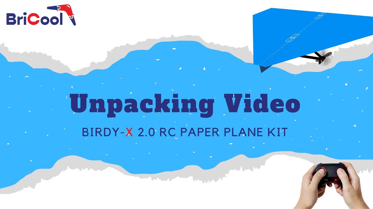 Unpacking - Birdy-X 2.0 RC Paper Plane Kit