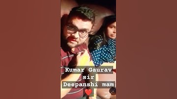Kumar Gaurav Sir deepanshi mam watching #adipurush #trending #viral #shorts