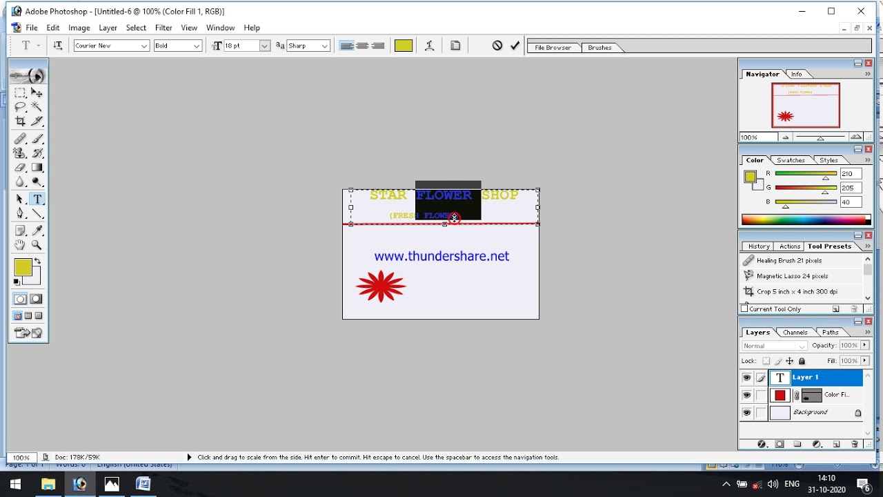 VISITING CARD CREATION - YouTube